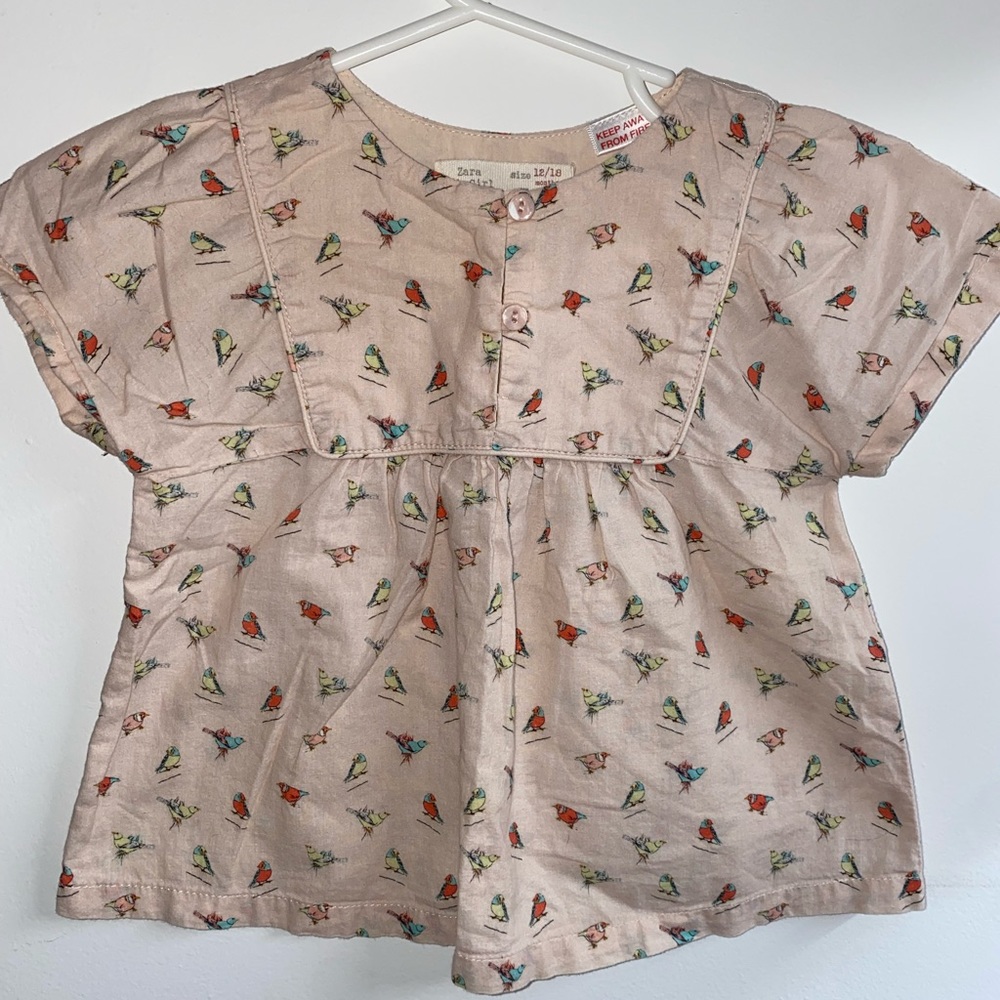 GUC 12-18m ZARA linen top